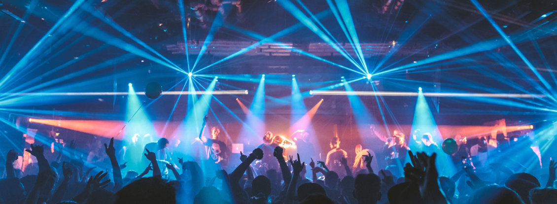 People dancing at UK nightclub, Fabric.