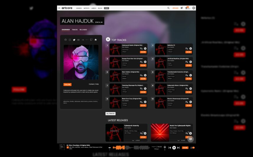 artcore music marketplace