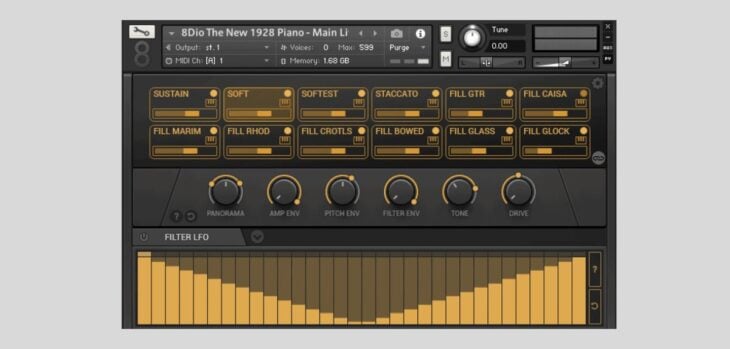 8Dio offers the 1928 Steinway Piano Kontakt library FREE for a limited time