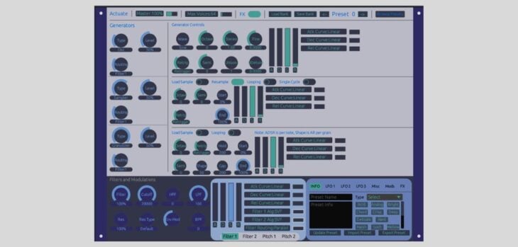 Actuate By Ardura Is A FREE Open-Source Subtractive Synthesizer