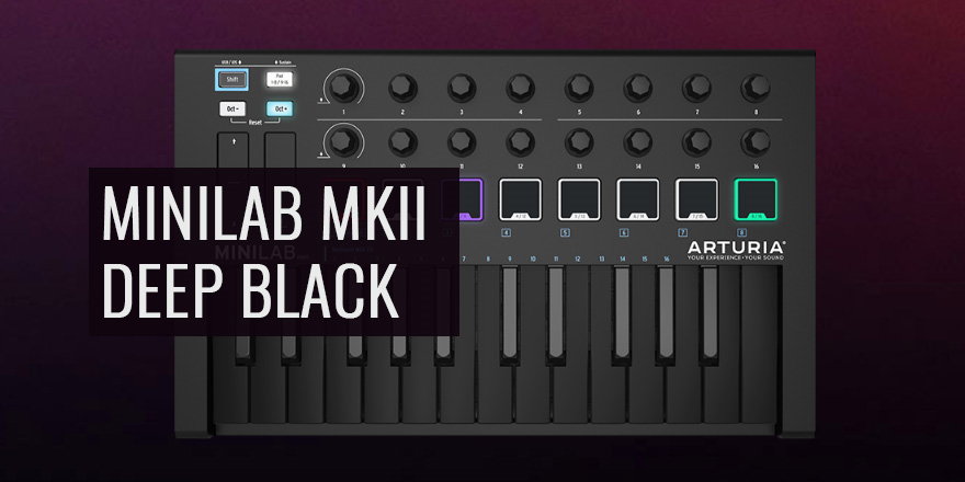 Arturia - MiniLab MKII Deep Black MIDI Controller