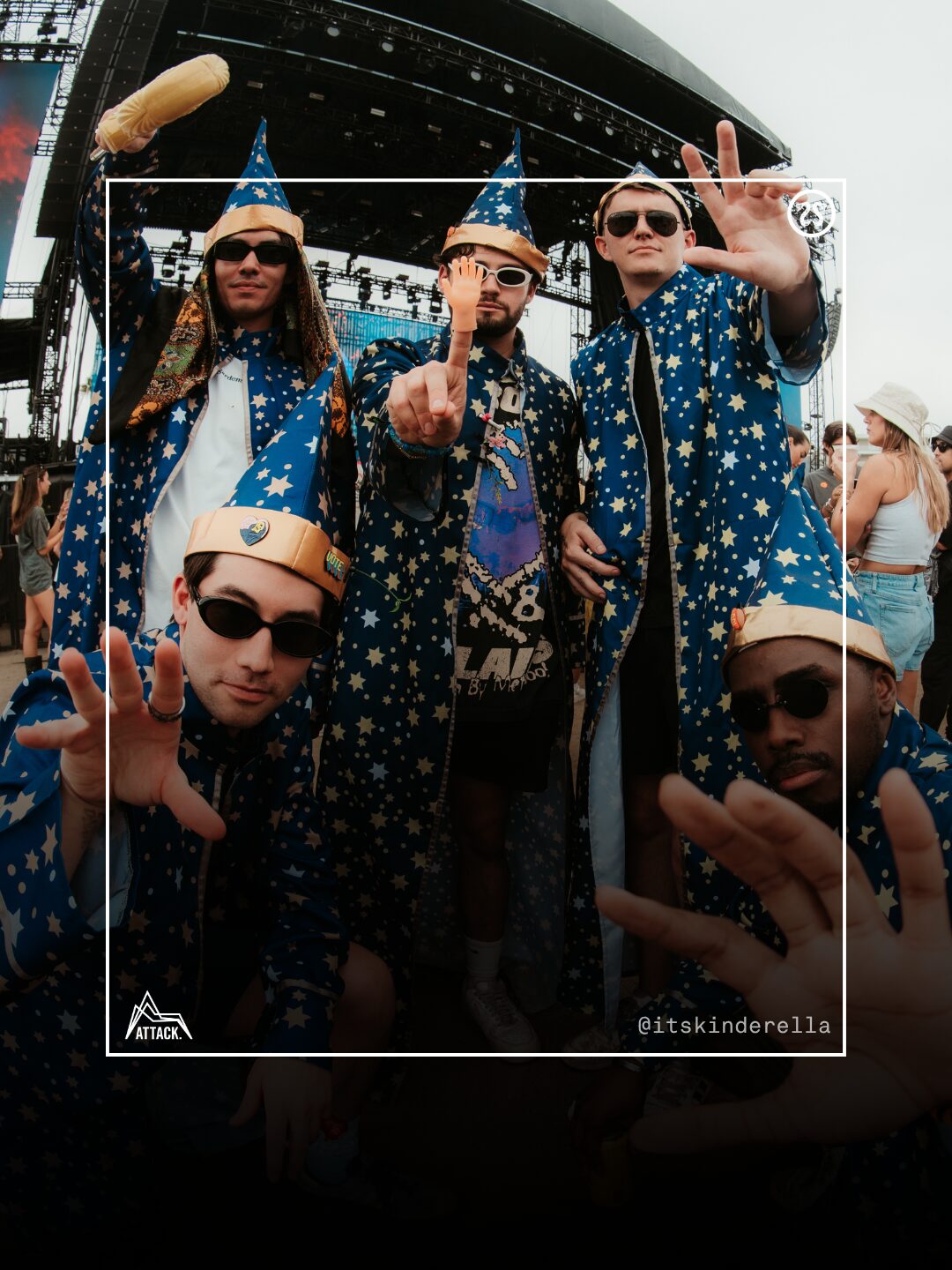A group dressed as wizards at CRSSD Festival