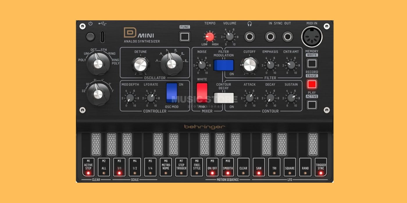 Behringer D Mini is available for pre-order in the EU: Minimoog Model D-inspired performance for €99