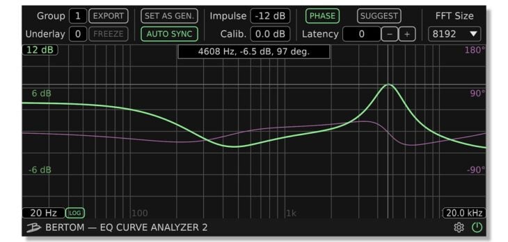 Bertom Audio EQ Curve Analyzer v2.0.0 is FREE for macOS, Windows. and Linux