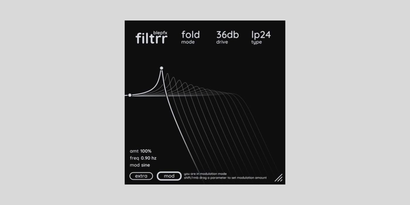 Get Filtrr, a versatile ladder filter and saturation plugin by BlepFX for FREE