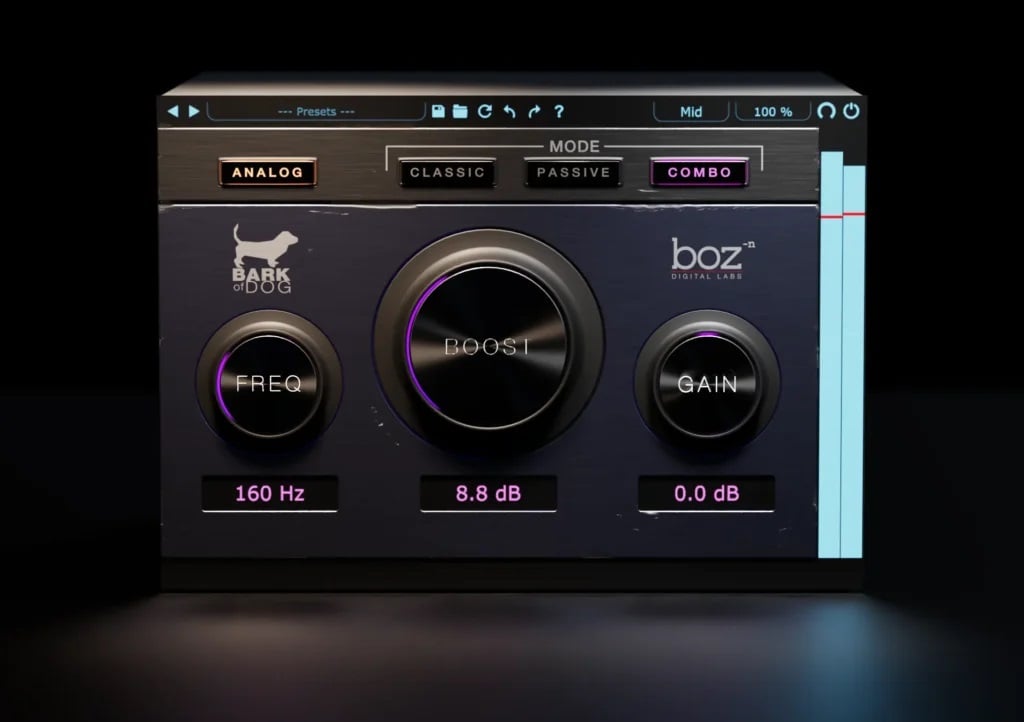 Boz Digital Labs releases Bark of Dog 3, a FREE bass enhancer plugin for macOS and Windows