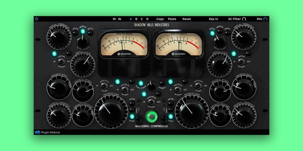 Brainworx Shadow Hills Mastering Compressor is $29 for a limited time