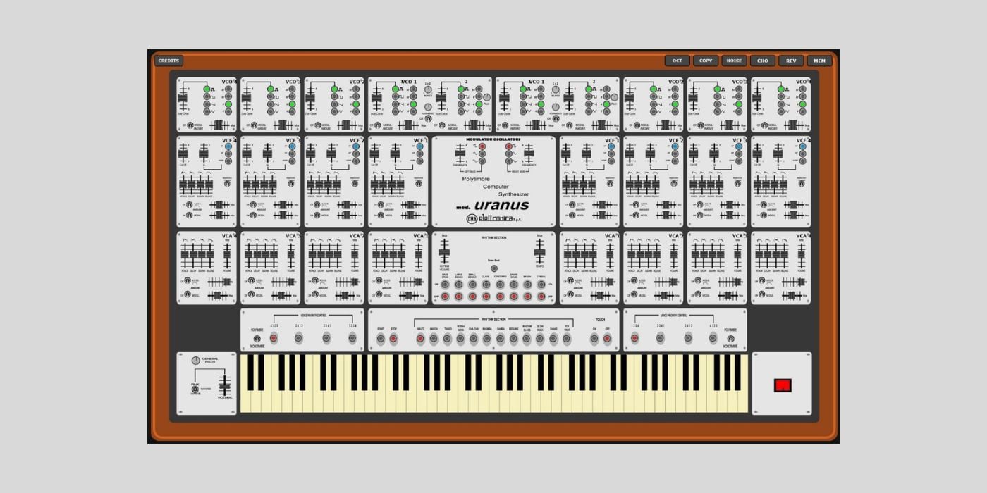 CRB Uranus 1 VST: a FREE emulation of a rare 1970s Italian synth for Windows