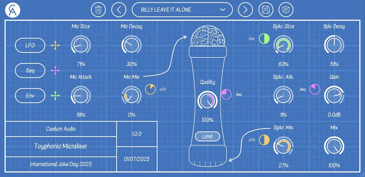 Caelum Audio launches a 50% site-wide sale and releases Toyphonic Micraliser: take your sound from bad to worse for FREE!