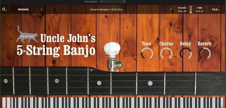 Gray Cat Music has released Uncle John's Banjo, a Decent Sampler instrument (FREE to BPB readers)
