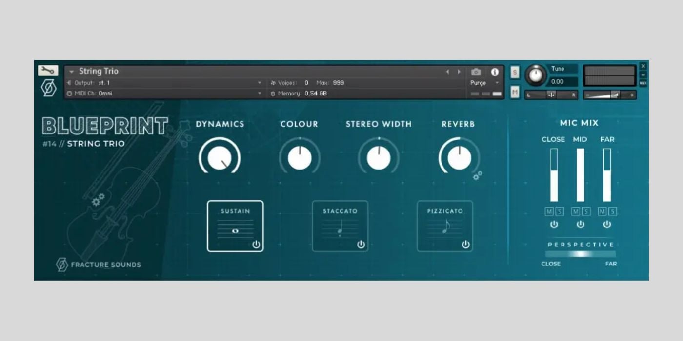Fracture Sounds releases String Trio as part of the FREE Blueprint series for Kontakt Player.
