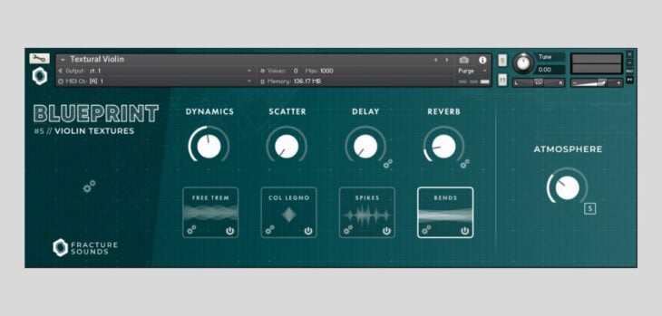 Fracture Sounds Releases Blueprint: Textural Violin, A FREE Kontakt Player Library