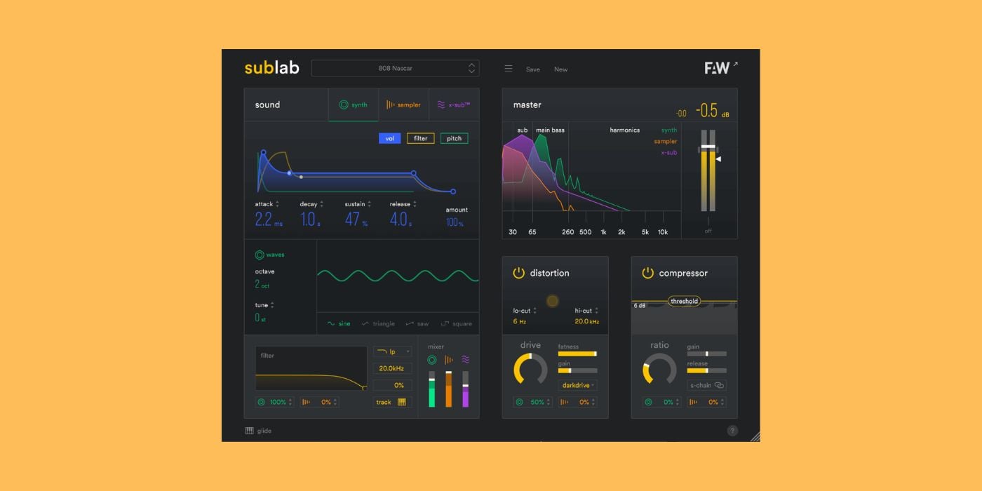 Future Audio Workshop’s SubLab 808-style Sub-Bass Synth On Sale for $10 in 85% Off Deal