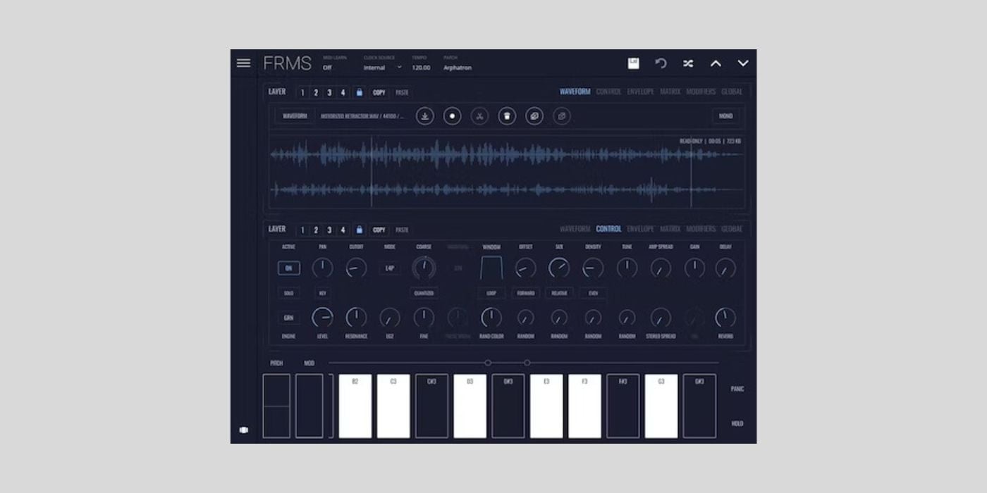 Imaginando’s FRMS granular synth is FREE with any purchase on ADSR Sounds