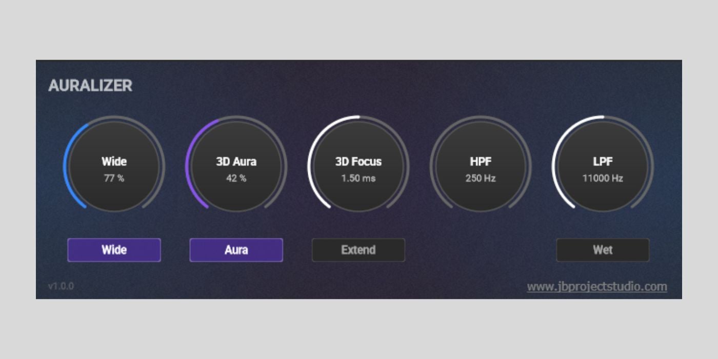 JB Project Studio releases Auralizer, a FREE stereo image processor for macOS, Windows, and Linux