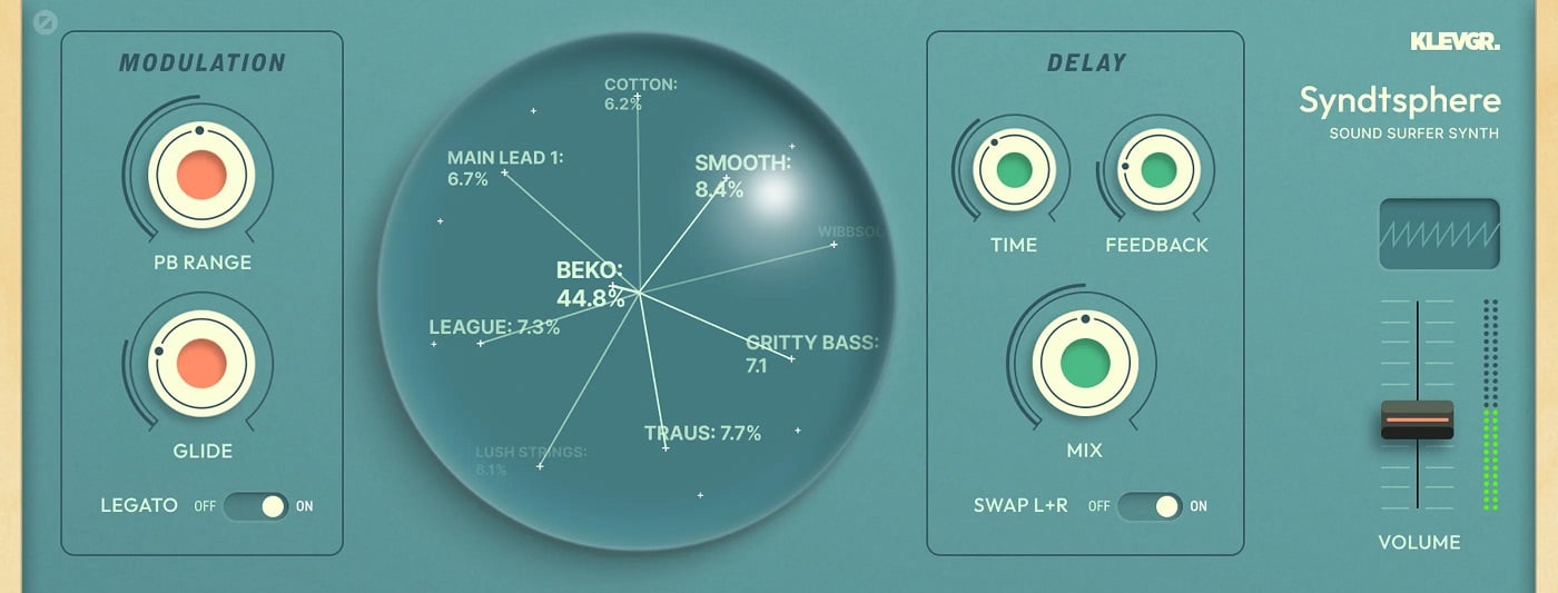 Klevgrand releases SyndtSphere v2.0.0 Sound Srfer Synth, FREE for macOS and Windows