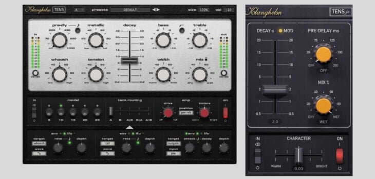 Klanghelm drops Tens and FREE Tens Jr. spring reverb plugins