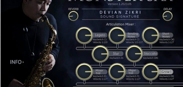 MONSTER Sax Is A Free Saxophone Virtual Instrument