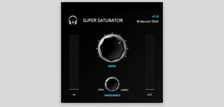 Mannix Squared releases Super Saturator, an intuitive FREE saturation plugin for macOS and Windows