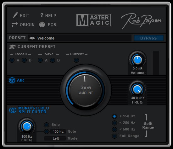 MasterMagic Mastering VST Plugin by Rob Papen