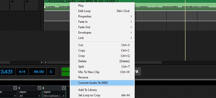 Mixcrtaft 9 Convert Audio To MIDI