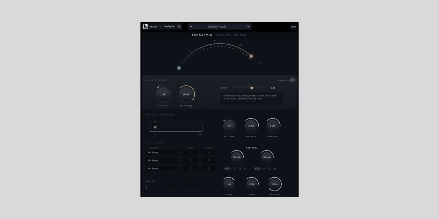 The NEMUS Project has released Bunkervik SpatialReverb, a FREE spatial reverb plugin for macOS and Windows