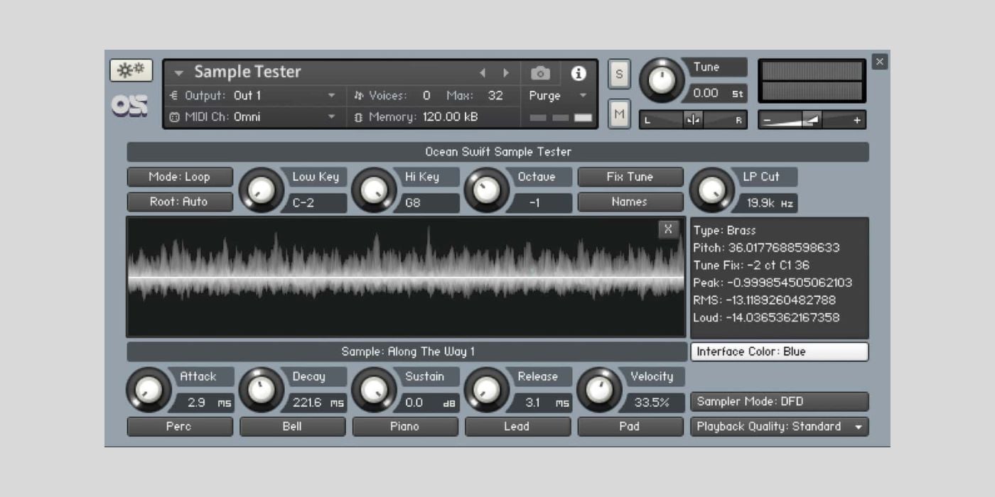 Ocean Swift releases Sample Tester, a FREE sampling tool for Native Instruments Kontakt Player