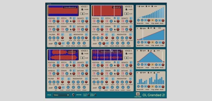 Oi, Grandad, the FREE granular synth receives an update