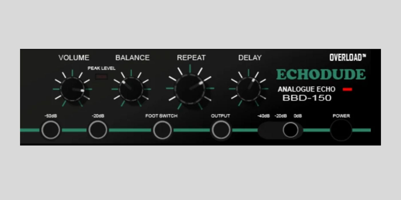 Overload Audio releases Echodude BBD-150, a FREE vintage delay plugin for macOS and Windows