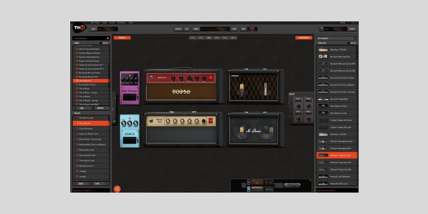 Overloud’s TH-U Essentials Guitar Amp Sim is FREE until January 20, 2025