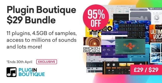 Pluginboutique Offers An Exclusive $29 Bundle For A Limited Time!