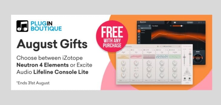 Choose between iZotope and Excite Audio in Plugin Boutique's August giveaway