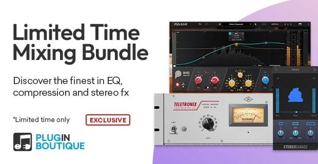 Plugin Boutique offers a FREE exclusive Mixing Bundle for a limited time