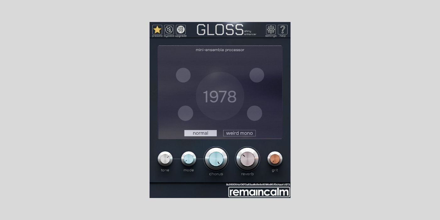 Remaincalm releases Gloss, a FREE "tiny enhancer" plugin for macOS and Windows