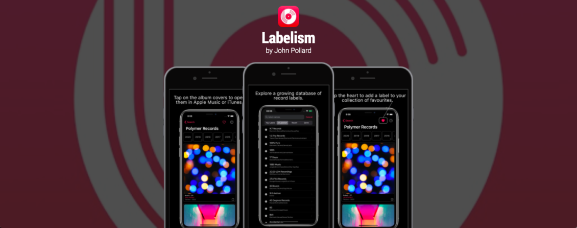 Labelism app being used on iOS devices