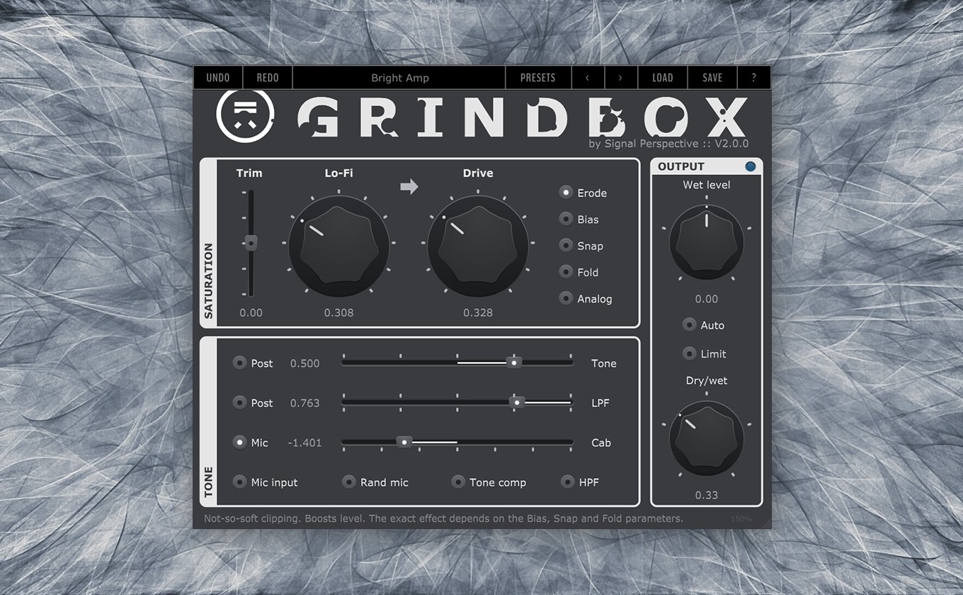 Signal Perspective Releases FREE Grindbox Mk2 Distortion Plugin With Big Featureset