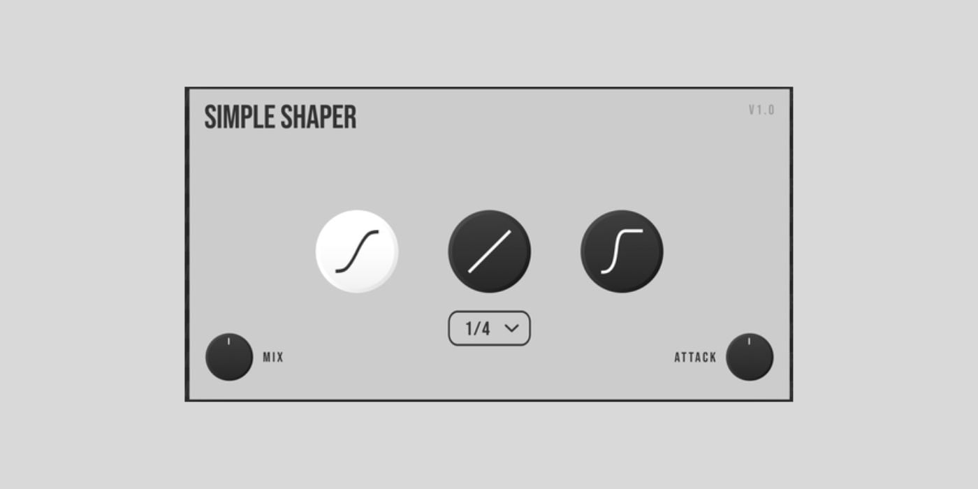 Simple Plugins Simple Shaper is a FREE Volume Shaping Plugin