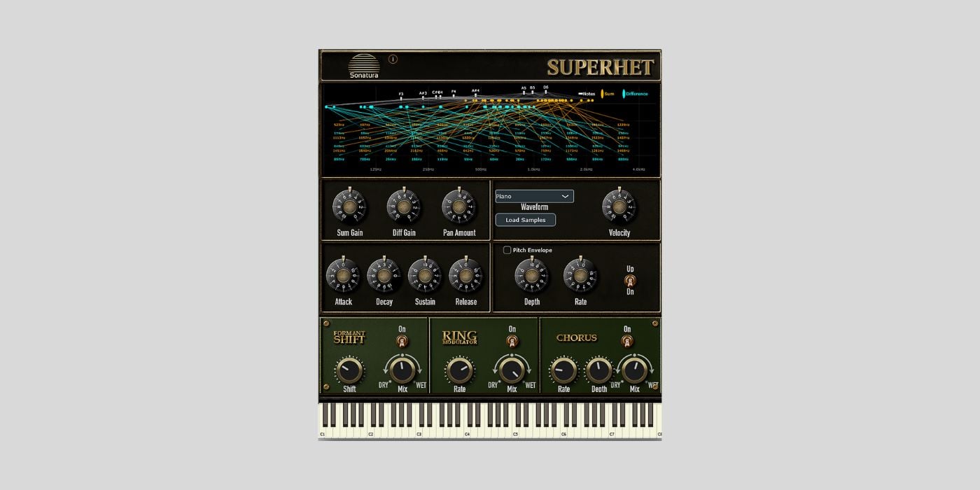 Sonatura just released Superhet, an experimental heterodyning synthesizer, for FREE!