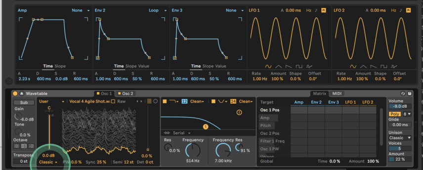 Ableton Wavetable Vocal Textures