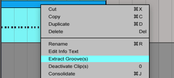 Ableton Extract Groove