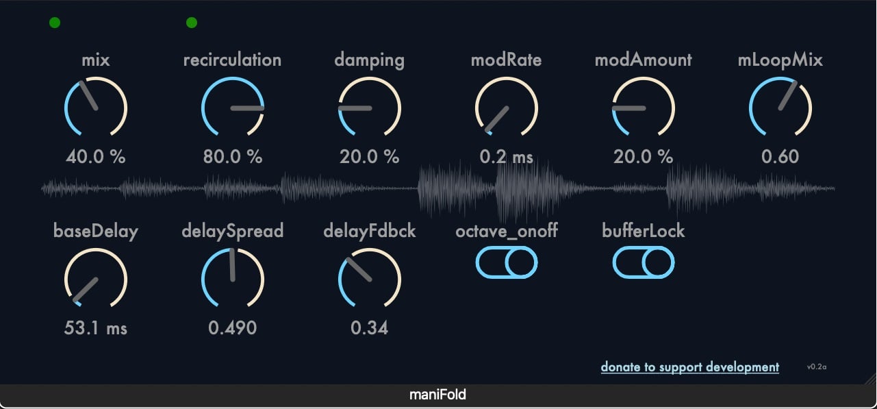 Strange Audio DSP just released maniFold Σ, an experimental microlooper and delay unit, for FREE