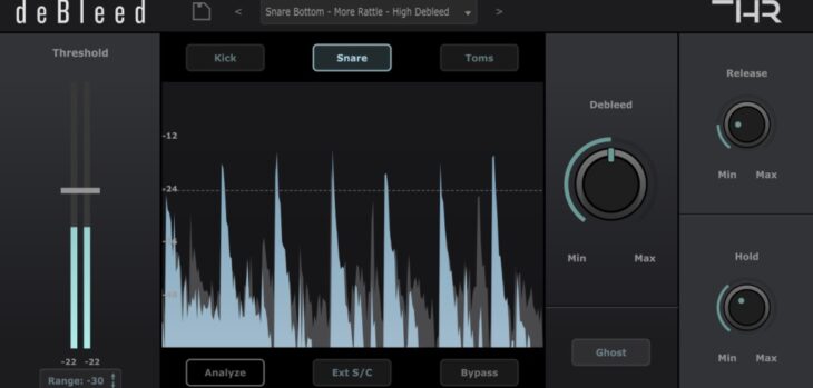 New THR DeBleed Noise Gate Plugin is 44% Off for a Limited Time Only
