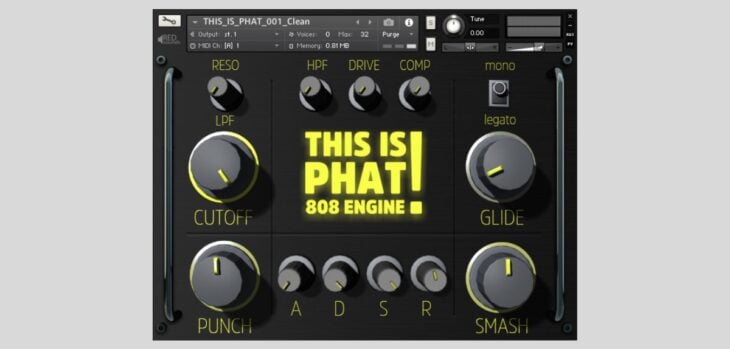 This Is Phat! 808 Engine for Kontakt by Red Sounds is FREE For A Limited Time!