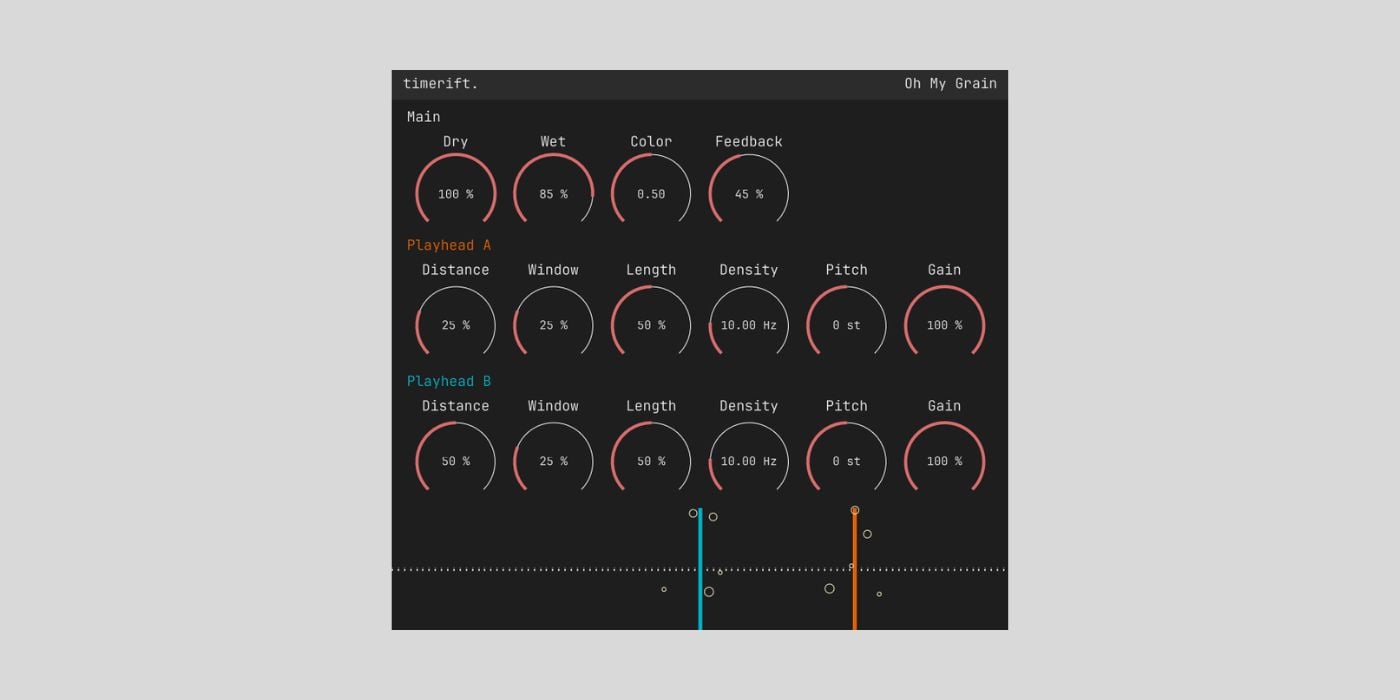Timerift Audio releases Oh My Grain, a FREE granular delay for macOS, Windows, and Linux