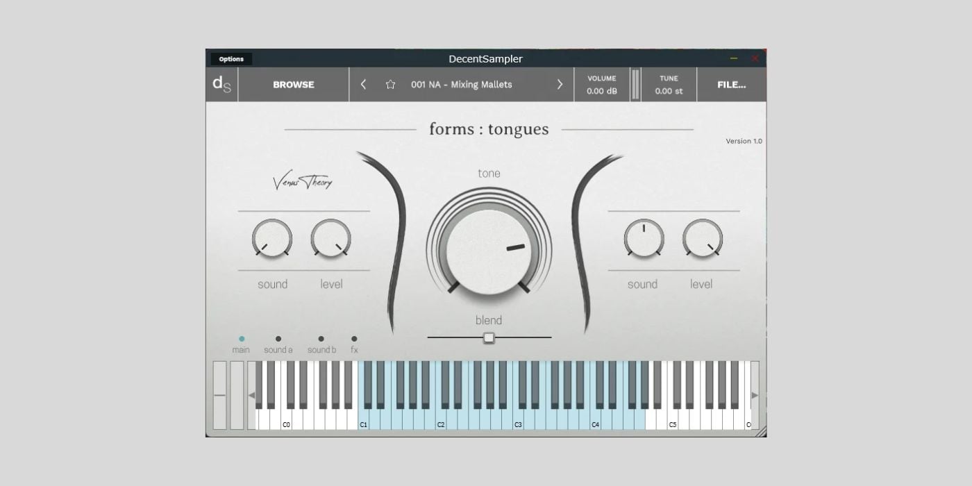 Venus Theory releases forms:tongues, a FREE tongue drum library for Decent Sampler