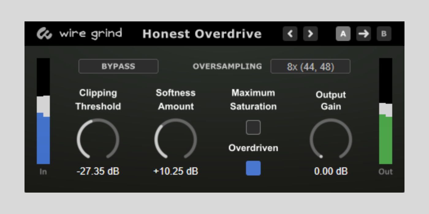 Wire Grind Audio’s Honest Overdrive is a FREE Distortion Plugin for Windows