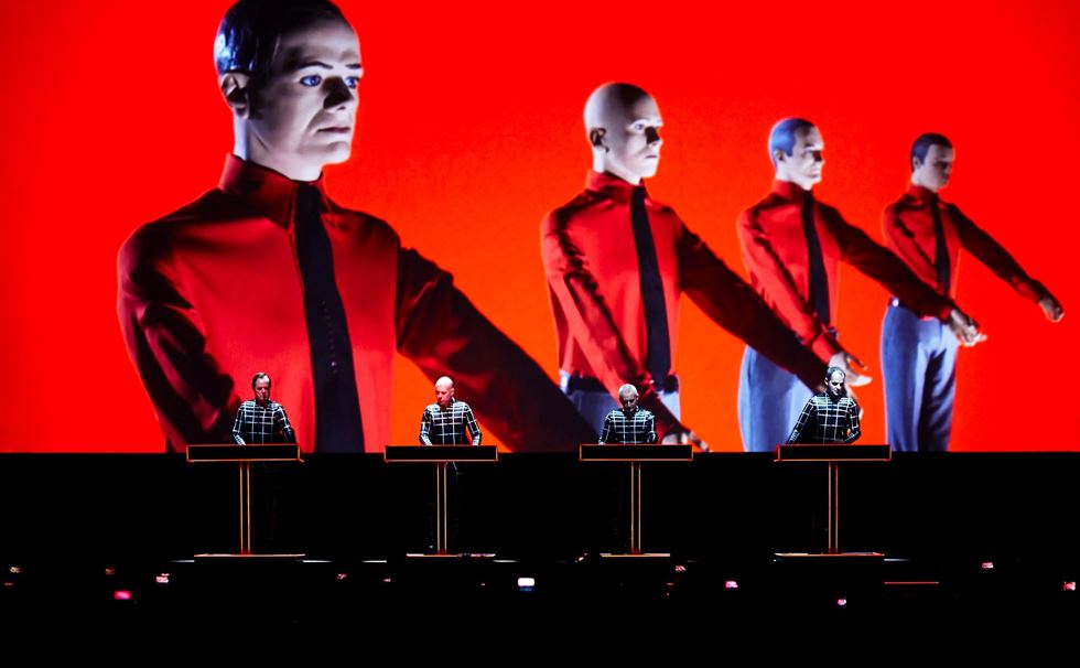 Electronic artist Kraftwerk live 3D show