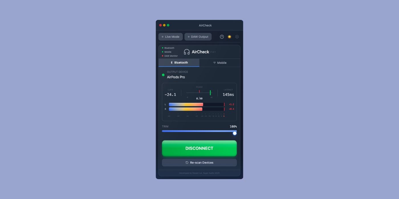 Sugoi Audio AirCheck