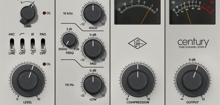 FREE UAD Century Tube Channel Strip