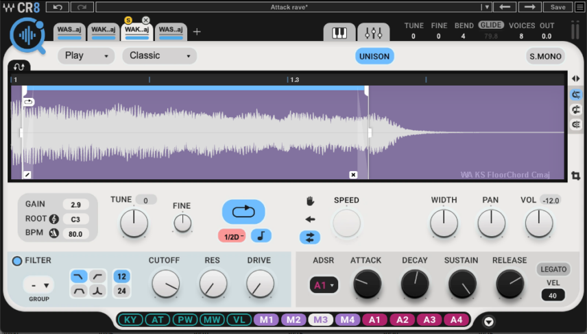 Waves CR8 Sampler